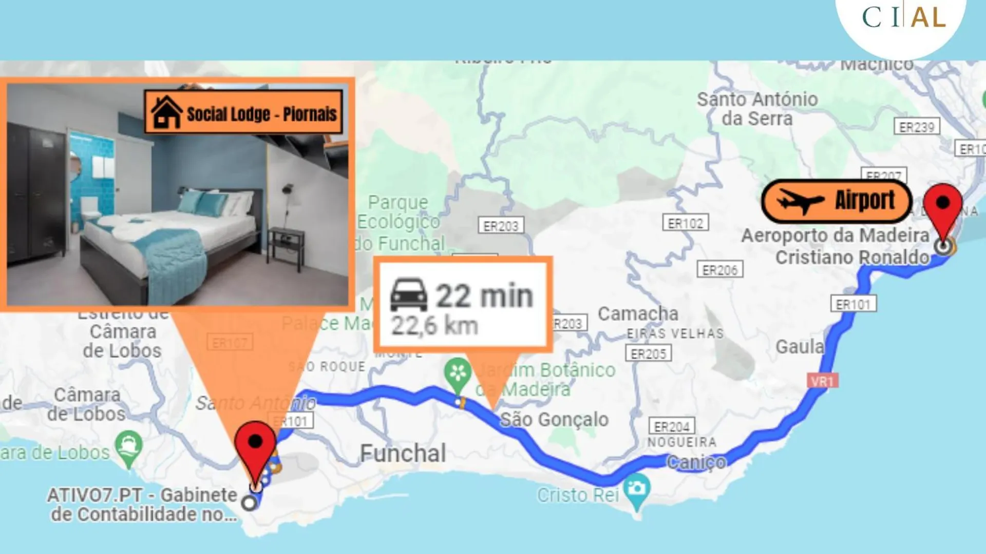 Apartmán Social Lodge - Piornais Funchal  Portugalsko